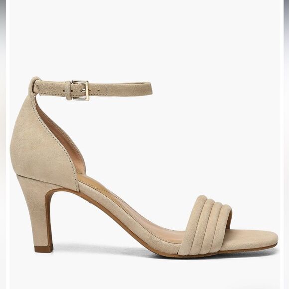 NYDJ • Addie 02 sand suede strappy sandals - Picture 2 of 13